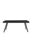 Black Lacquered Teak Dining Table | DF Suri | Oroatrade.com