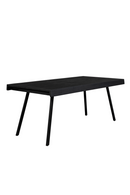 Black Lacquered Teak Dining Table | DF Suri | Oroatrade.com