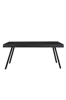 Black Lacquered Teak Dining Table | DF Suri | Oroatrade.com