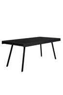 Black Lacquered Teak Dining Table | DF Suri | Oroatrade.com