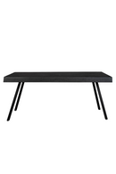 Black Lacquered Teak Dining Table | DF Suri | Oroatrade.com