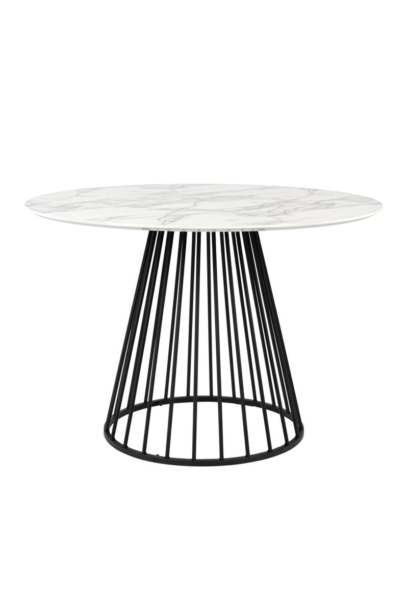 White Marble Pedestal Table | DF Floris | Oroatrade.com