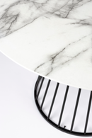 White Marble Pedestal Table | DF Floris | Oroatrade.com