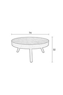 Round Teak Coffee Table | DF Suri | Oroatrade.com