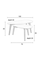 White Nesting End Tables | DF Drop | Oroatrade.com