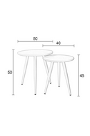 Wooden 3-Legged Side Tables (2) | DF Daven | Oroatrade.com