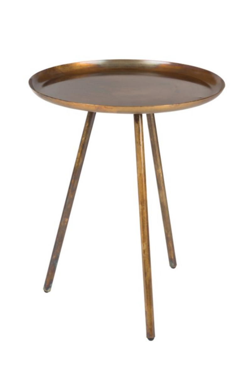 Copper Tripod Side Table | DF Frost | Oroatrade.com