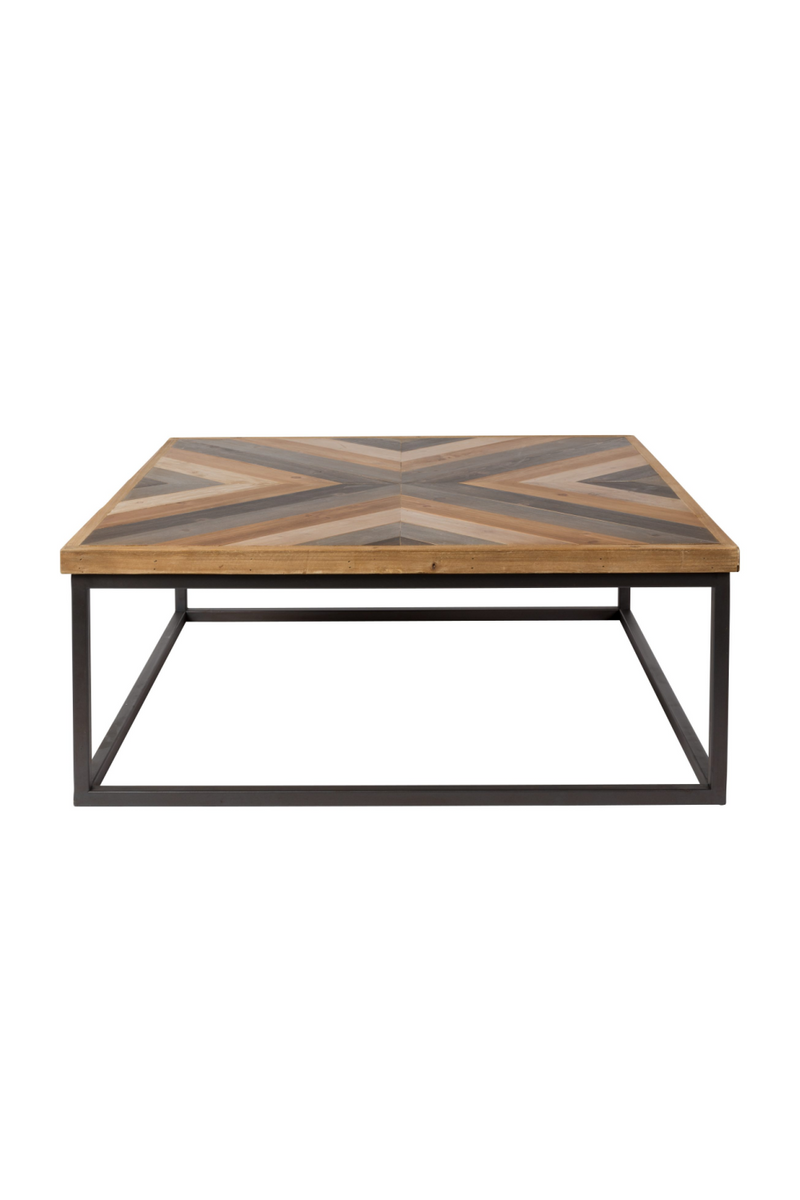 Square Wood Inlay Coffee Table | DF Joy | Oroatrade.com