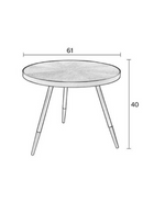 Gold Rim Coffee Table | DF Denise | Oroatrade.com