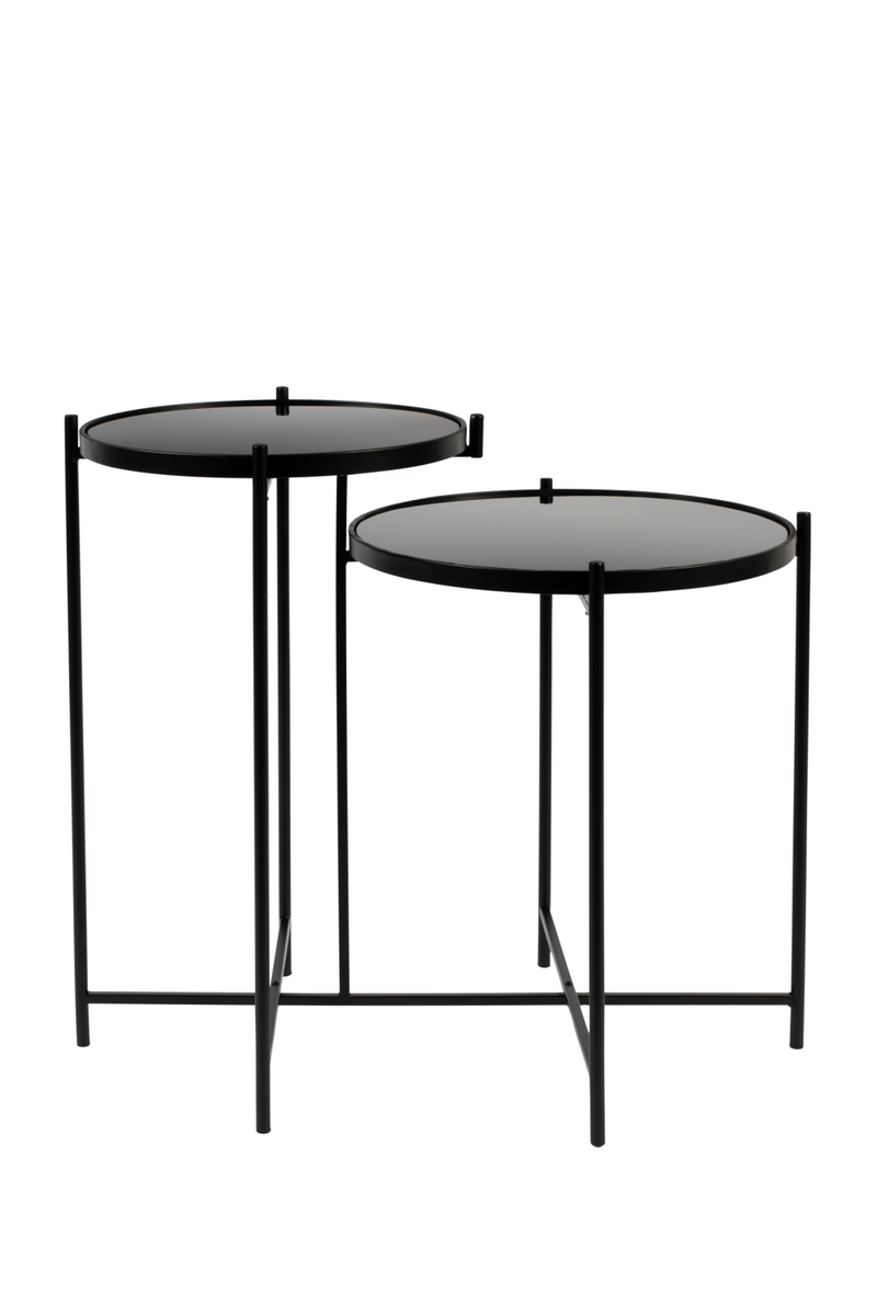 Black Mirror Double Side Table | DF LI | Oroatrade.com