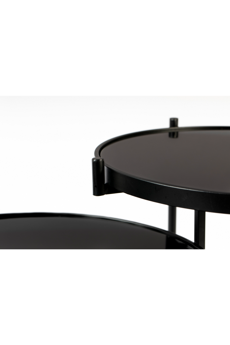 Black Mirror Double Side Table | DF LI | Oroatrade.com