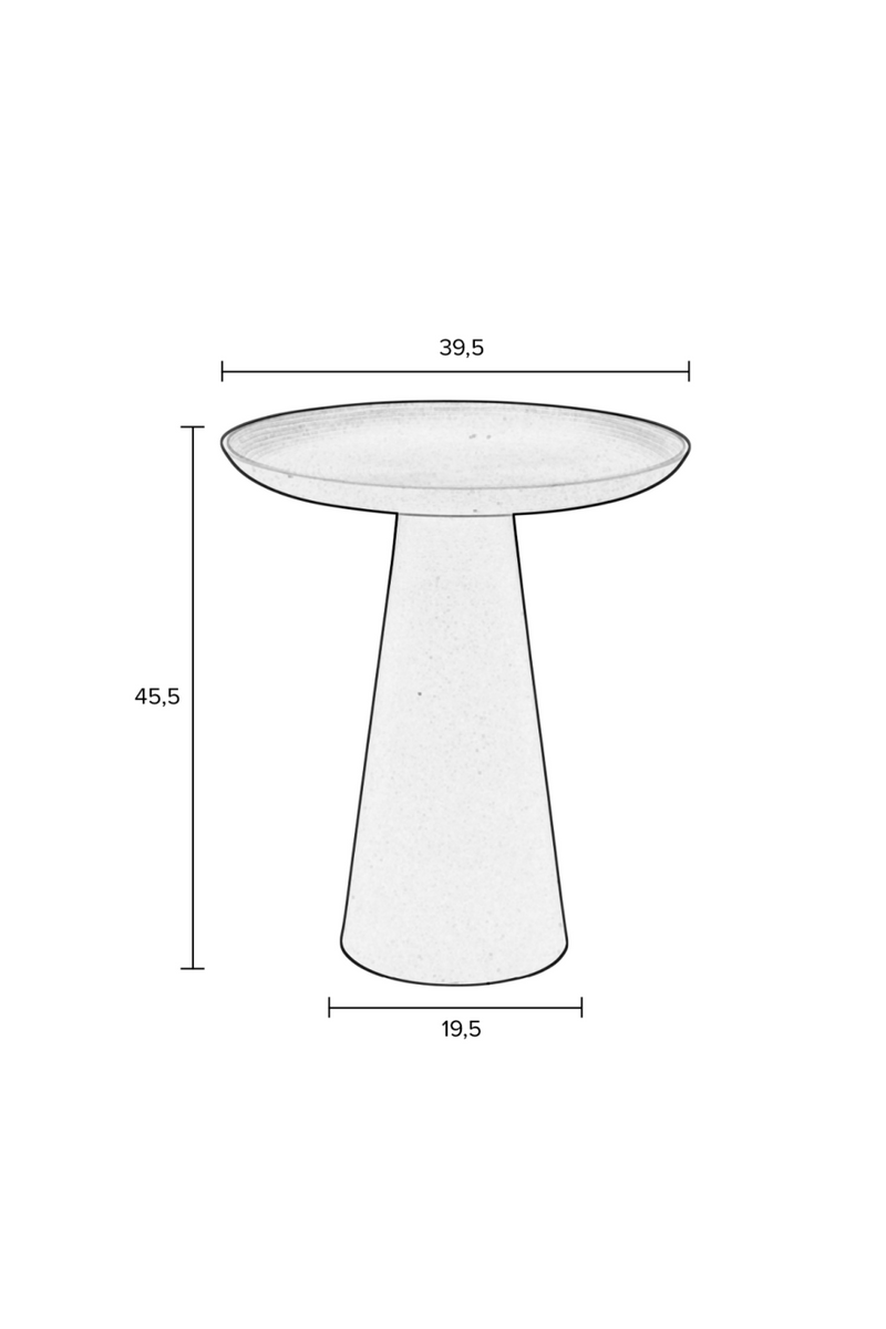 Minimalist Pedestal Side Table L | DF Ringar | Oroatrade.com