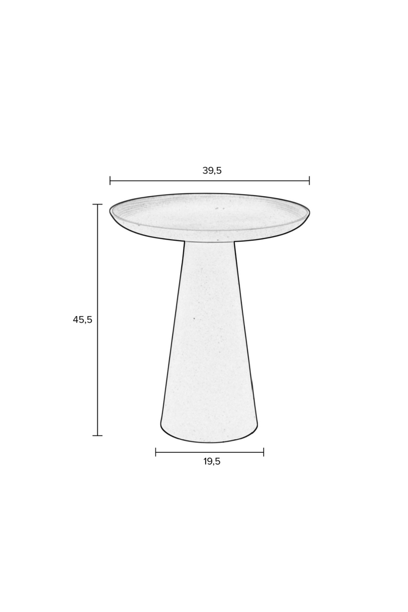 Minimalist Pedestal Side Table L | DF Ringar | Oroatrade.com