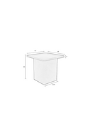 Square Iron Side Table | DF Sverre | Oroatrade.com
