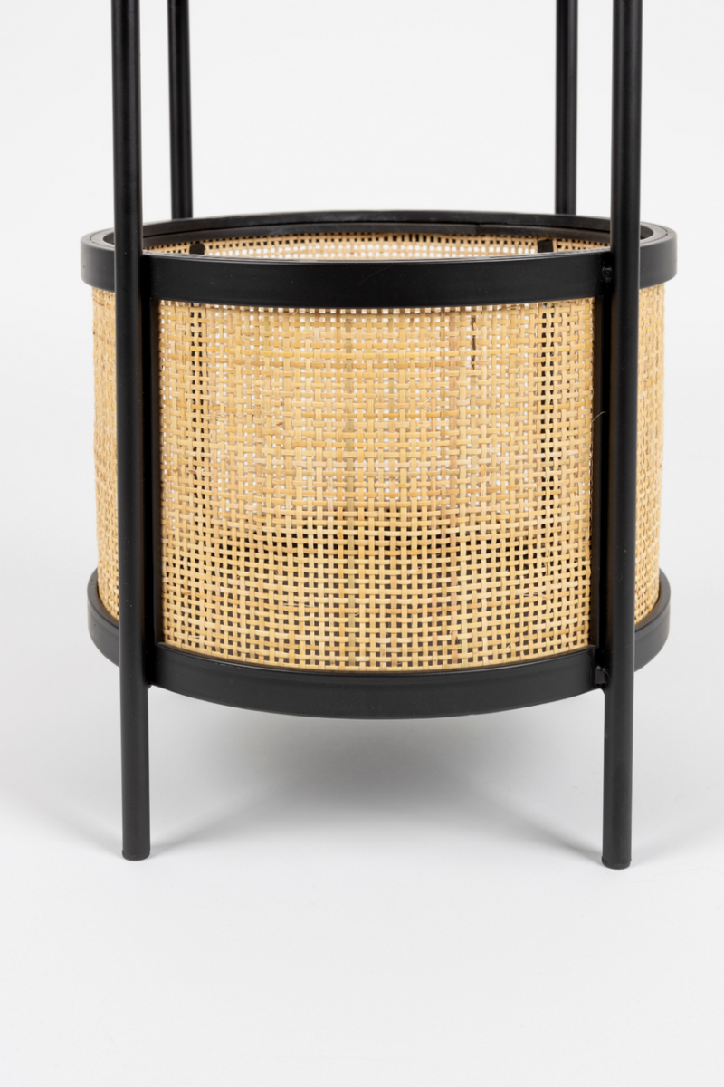 Rattan Accented Side Table | DF Makoto | Oroatrade.com