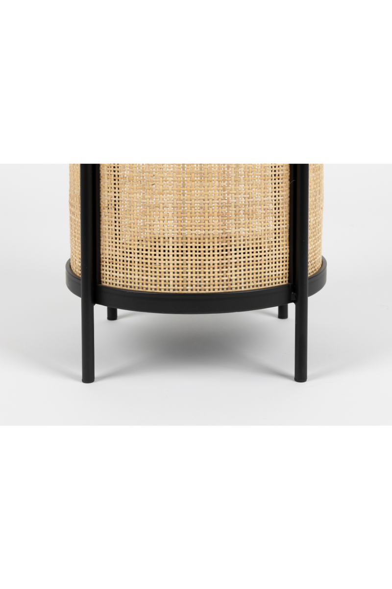 Rattan Accented Side Table | DF Makoto | Oroatrade.com