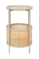 Rattan Accented Side Table | DF Makoto | Oroatrade.com