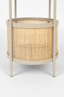 Rattan Accented Side Table | DF Makoto | Oroatrade.com