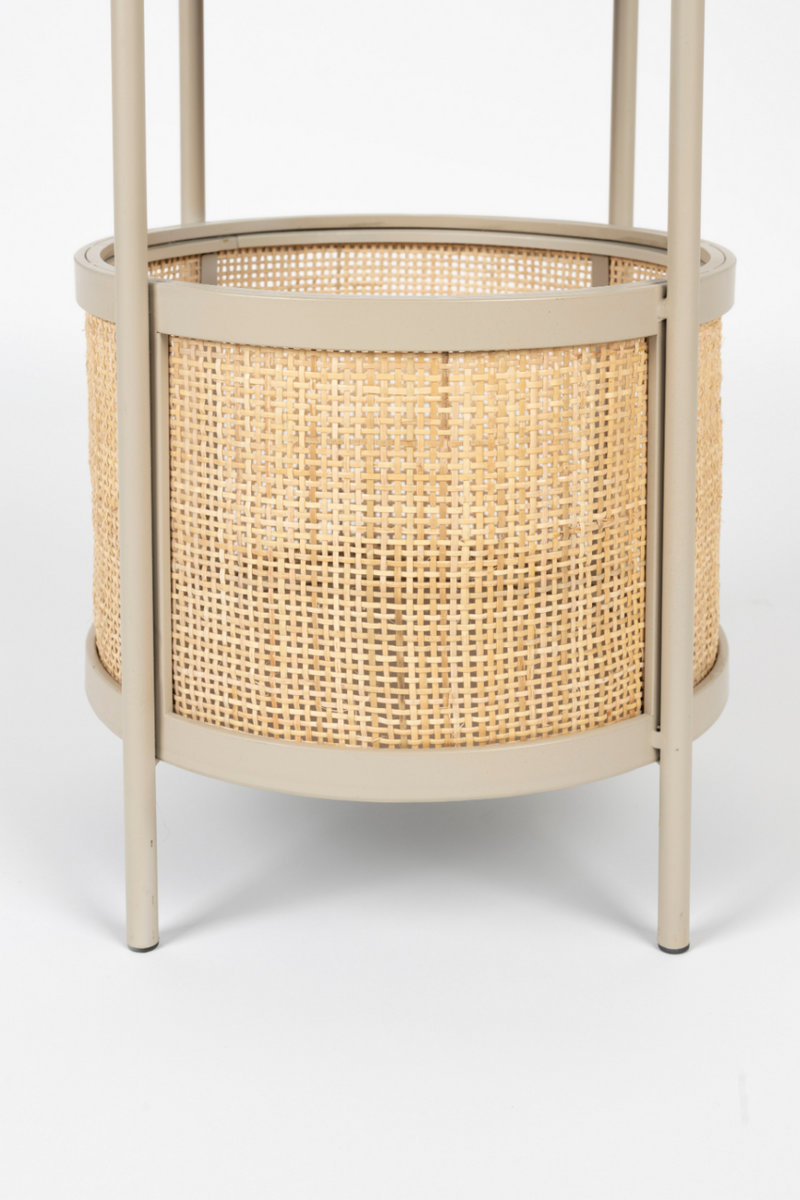 Rattan Accented Side Table | DF Makoto | Oroatrade.com