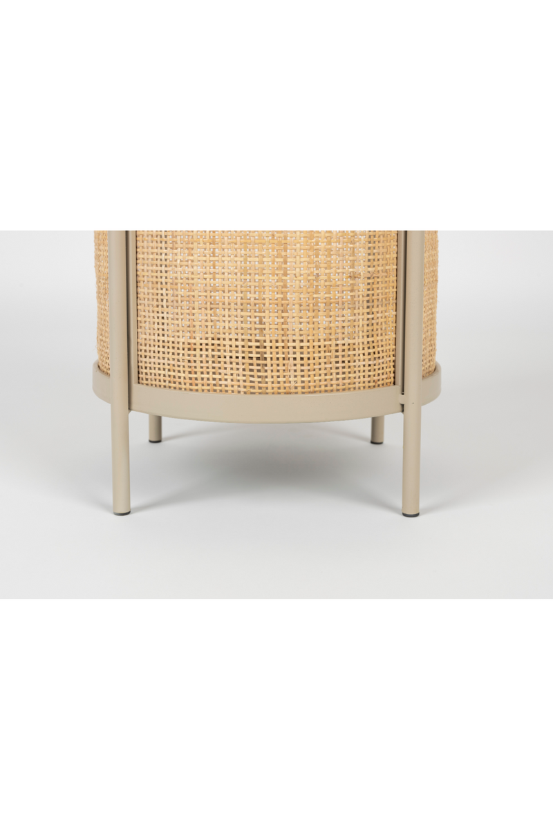 Rattan Accented Side Table | DF Makoto | Oroatrade.com