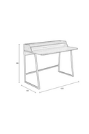 Natural Oak with Shelf Desk | LF Giorgio | Oroatrade.com