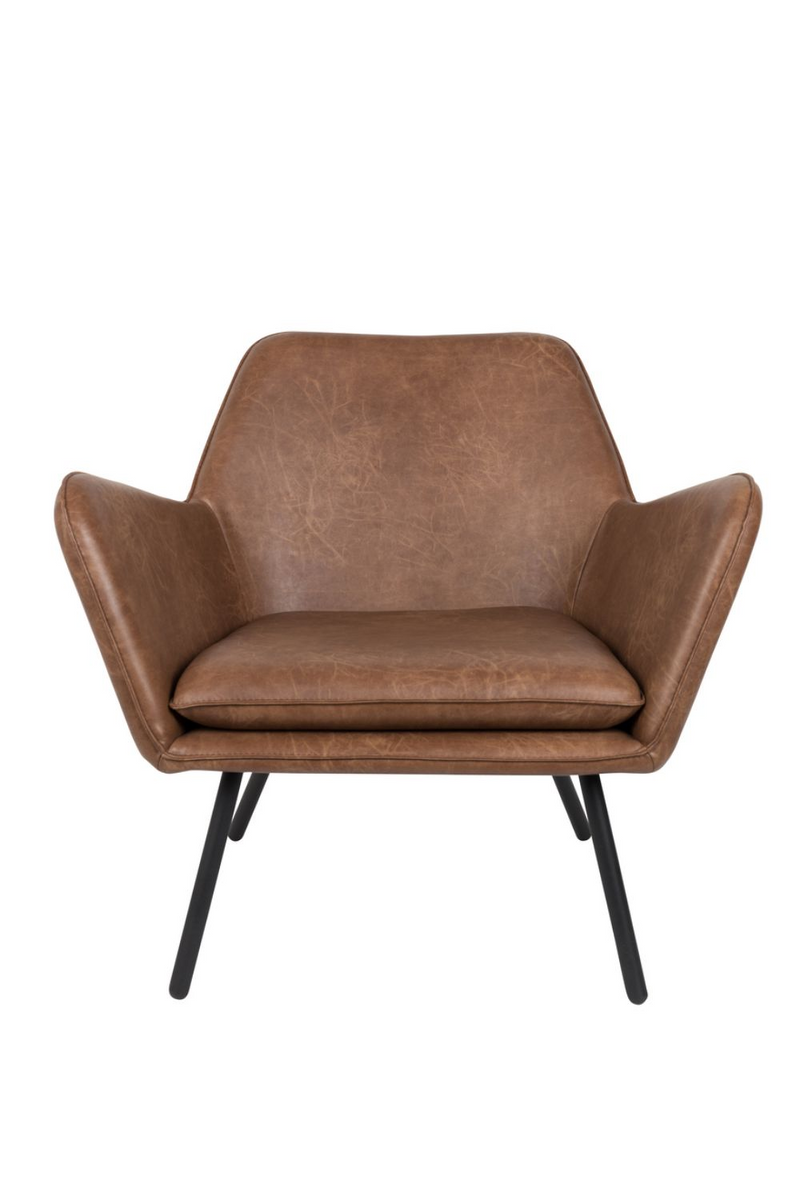 Brown Leather Accent Chair | DF Bon | Oroatrade.com
