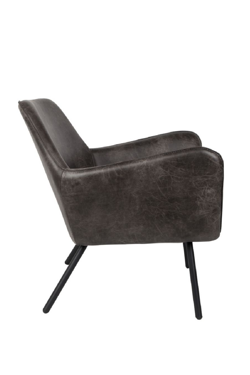 Gray Leather Accent Chair | DF Bon | Oroatrade.com