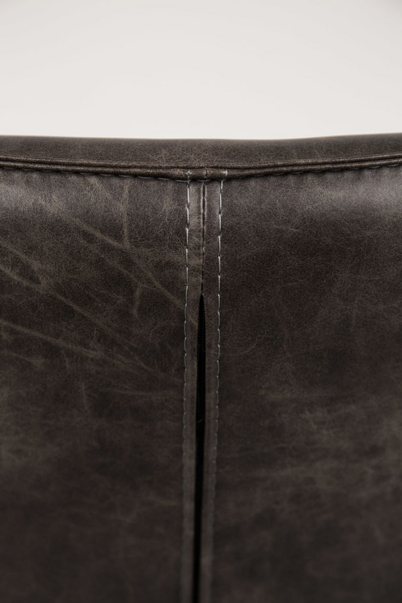 Gray Leather Accent Chair | DF Bon | Oroatrade.com