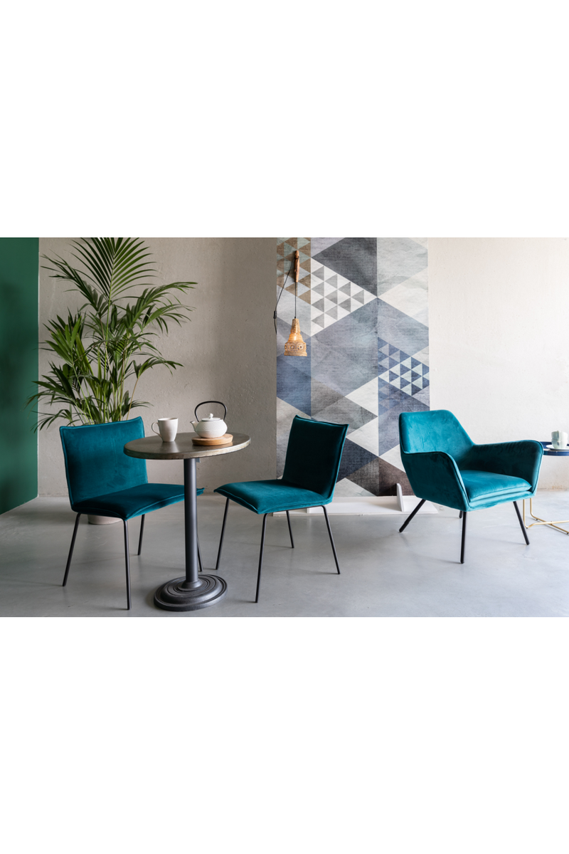 Velvet Upholstered Lounge Chair | DF Bon | Oroatrade.com