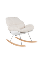 White Upholstered Rocking Chair | DF Rocky | Oroatrade.com