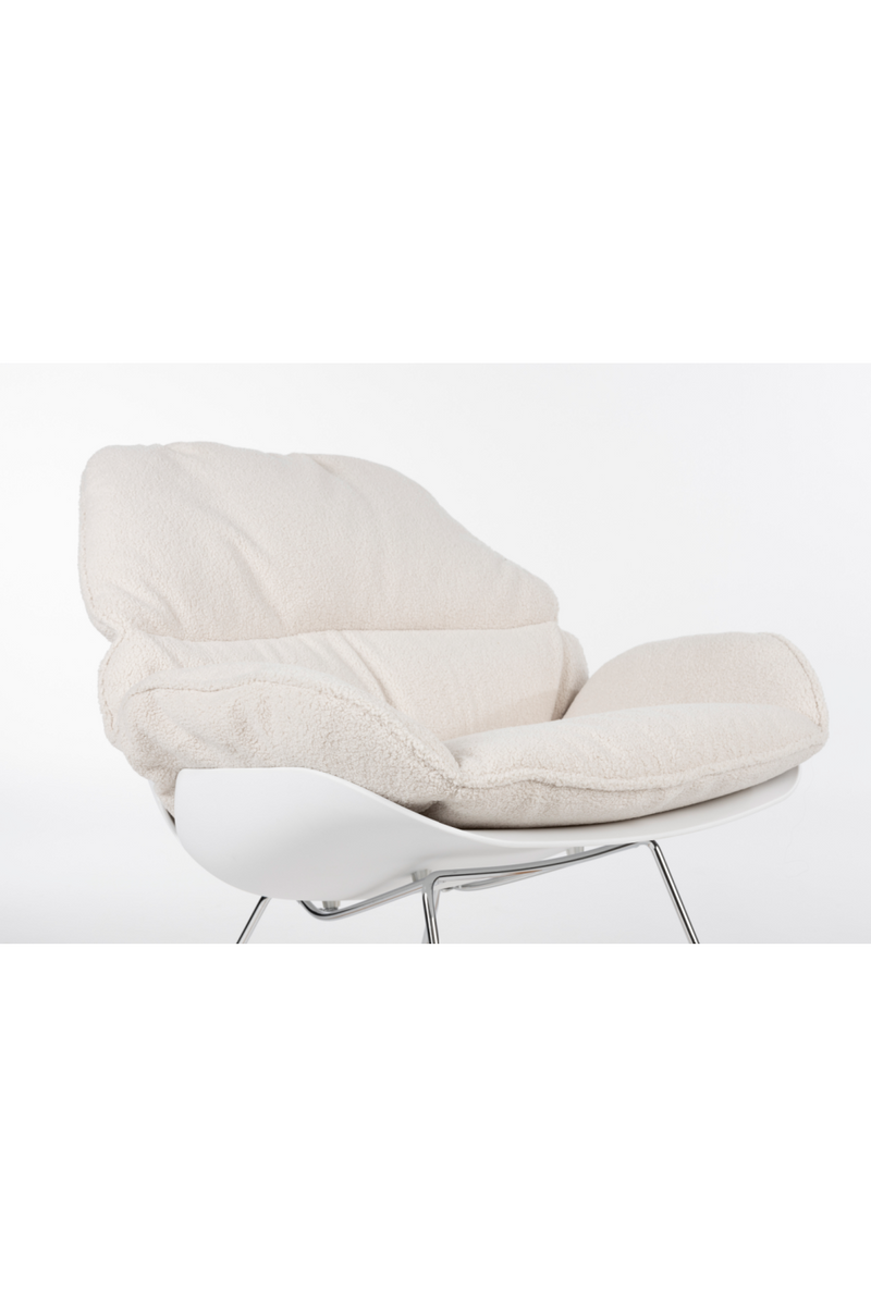White Upholstered Rocking Chair | DF Rocky | Oroatrade.com