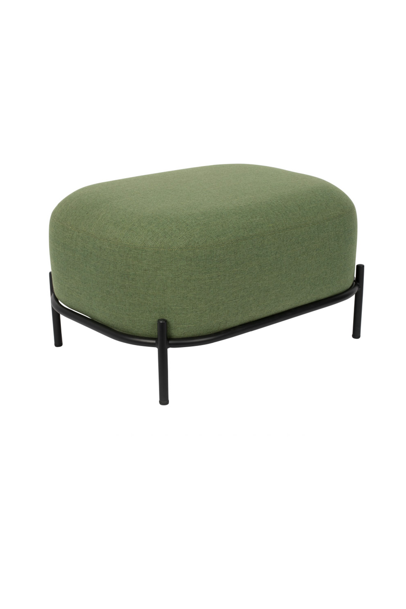 Green Upholstered Ottoman | DF Polly | Oroatrade.com