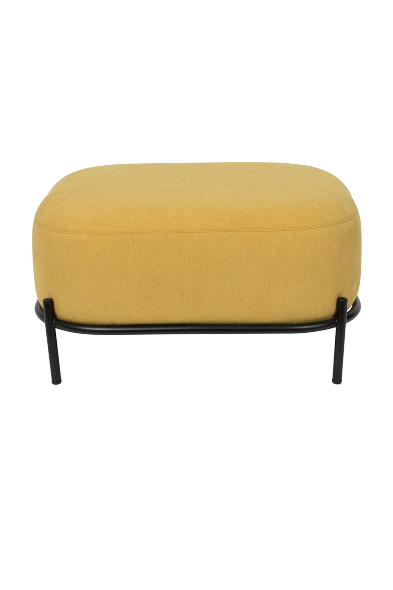 Yellow Upholstered Ottoman | DF Polly | Oroatrade.com