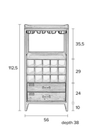 Wooden Wine Cabinet | DF Edgar | Oroatrade.com