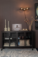 Lacquered Black Low Cabinet | DF Ferre | Oroatrade.com