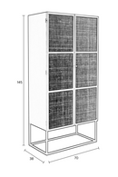 Rattan Webbing Modern Cabinet | DF Guuji | Oroatrade.com