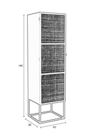 Rattan Webbing Modern Cabinet | DF Guuji | Oroatrade.com