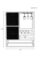 Rattan Webbing Wine Cabinet | DF Guuji | Oroatrade.com