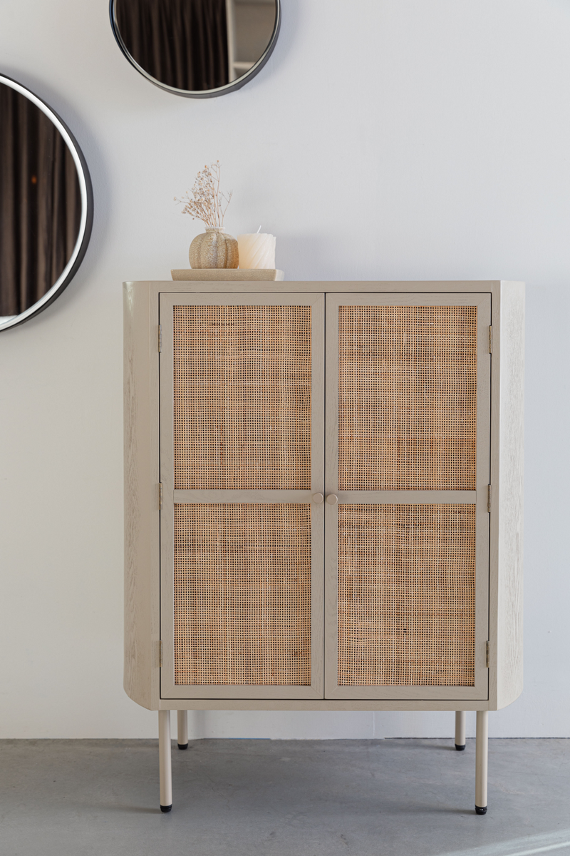 Beige Wooden Cabinet | DF Amaya | Oroatrade.com