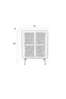 Beige Wooden Cabinet | DF Amaya | Oroatrade.com