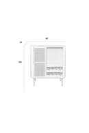 Beige Wooden Wine Cabinet | DF Amaya | Oroatrade.com