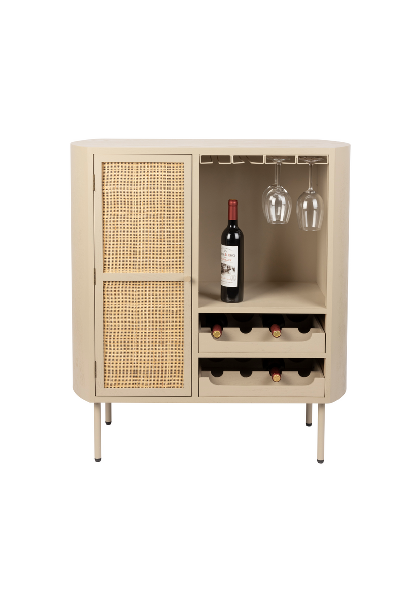Beige Wooden Wine Cabinet | DF Amaya | Oroatrade.com