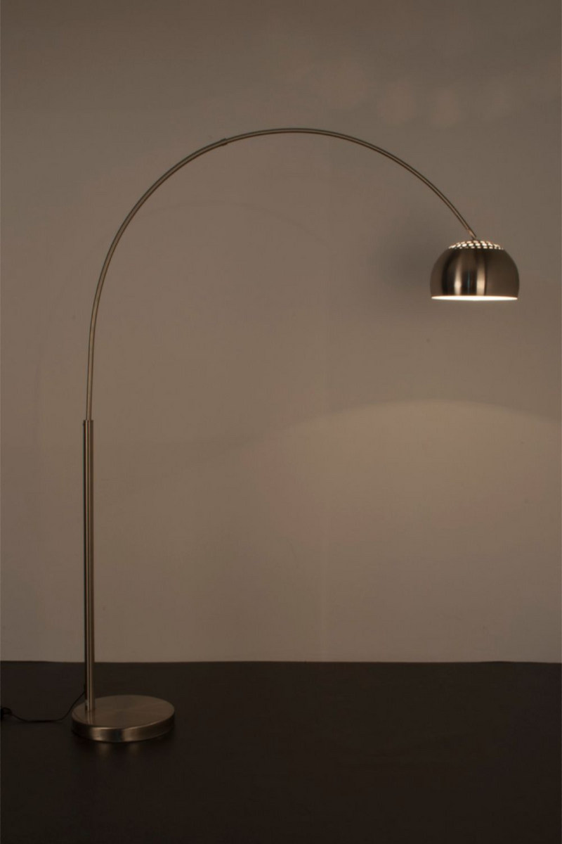 Brushed Metal Arched Floor Lamp | DF Bow | OROA TRADE