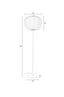 White Modern Floor Lamp | DF Shem | Oroatrade.com