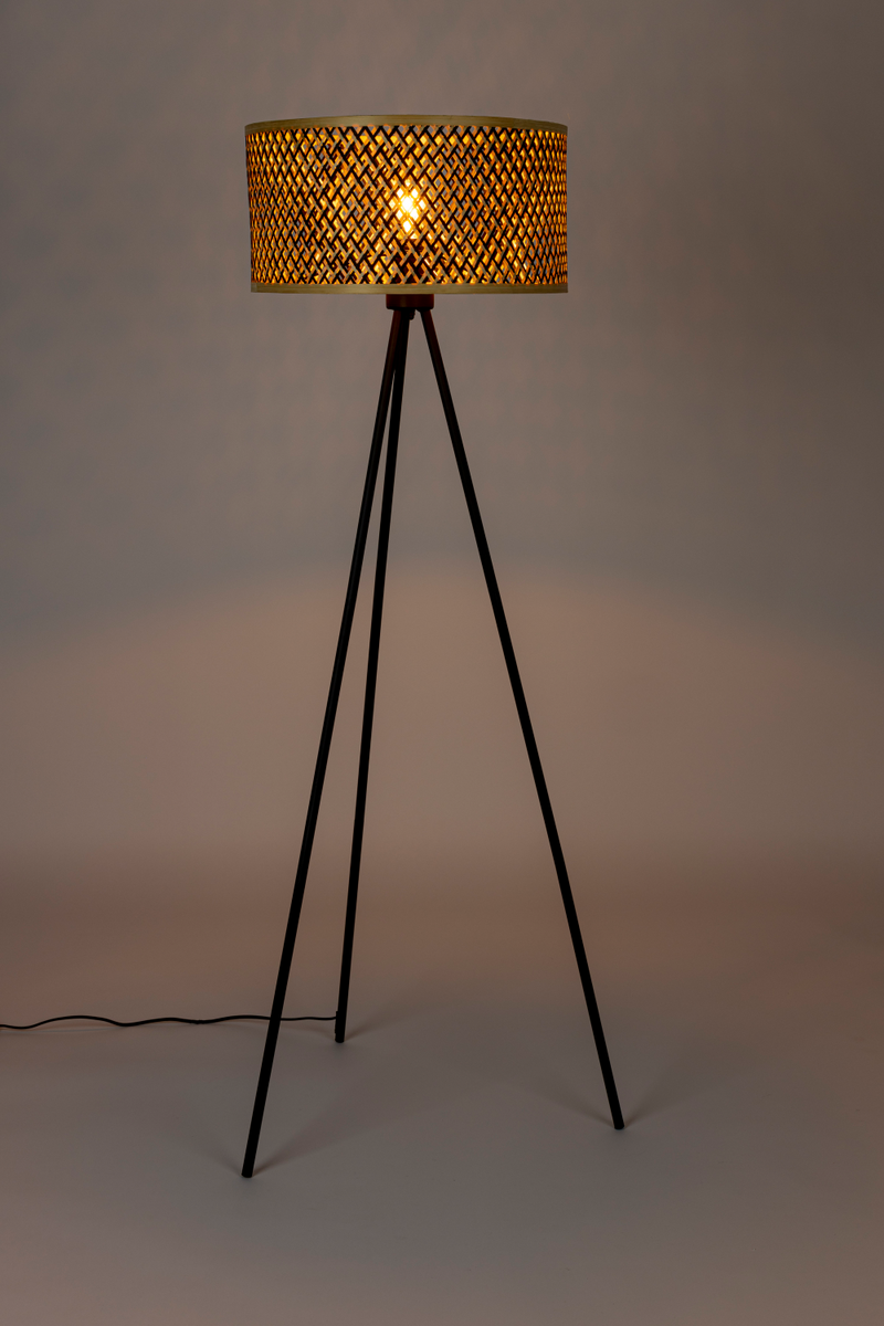 Modern Bamboo Tripod Floor Lamp | DF Isla | Oroatrade.com
