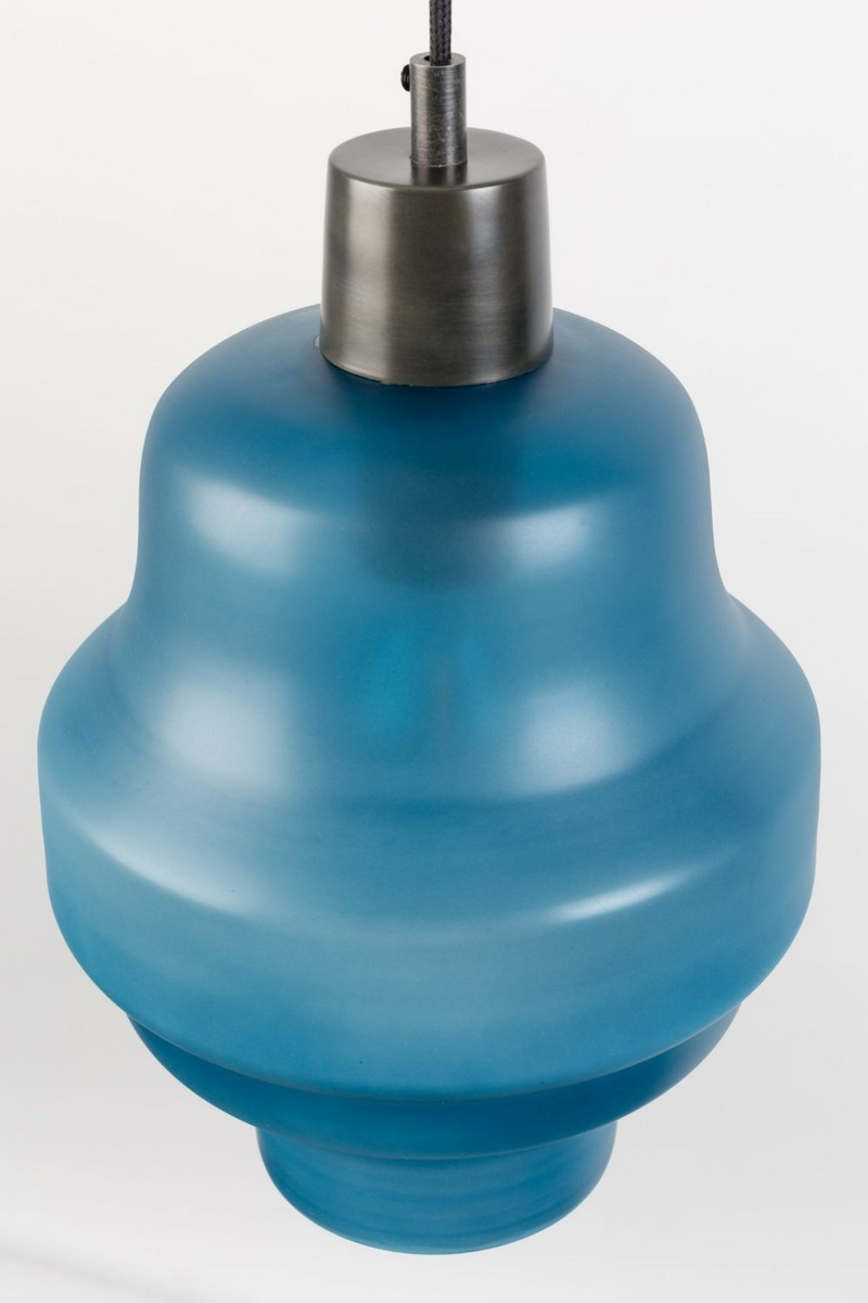 Frosted Blue Glass Pendant Lamp | DF Rose | Oroatrade.com