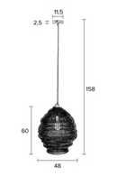 Brass Iron Mesh Pendant Lamp | DF Lena | Oroatrade.com