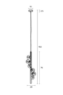 Spiral Glass Orbs Pendant Lamp | DF Monica | Oroatrade.com