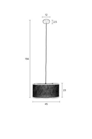 Bamboo Canopy Pendant Lamp | DF Isla | Oroatrade.com