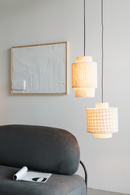 White Cotton Pendant Lamp | DF Arjun | Oroatrade.com